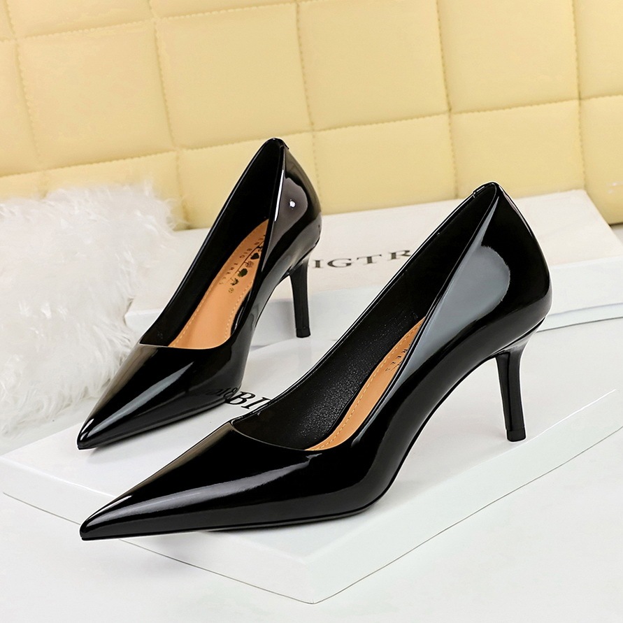 7236 BIGTREE HIGH HEEL SHOES, ไม่ติดน้ําแท้, ไม่มีฟอง, ขนาดใหญ่ P14