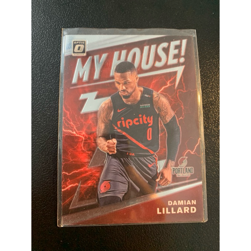 D651 Damian Lillard Portland Trail Blazers Panini My House Basketball Card! Donruss Optic 2019 / 20