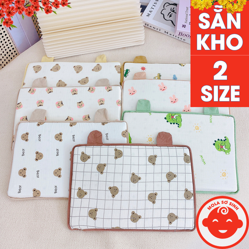 หมอนเมมโมรีโฟม MUSLIN FABRIC 2 ขนาดสําหรับเด็กทารก นุ่ม สบาย G11