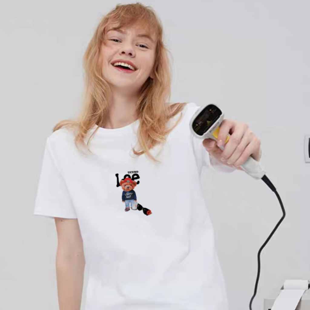 เสื้อยืด Babytee ATB025 คอกลม ทรงกลาง แขนสั้น ผ้าคอตตอน 4 ทางนุ่ม โปร่งสบาย