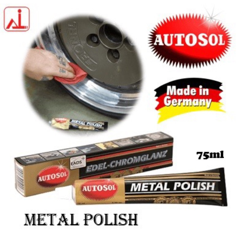 Autosol Metal Polish 75ml - ขัดโลหะ สีสแตนเลส อลูมิเนียม