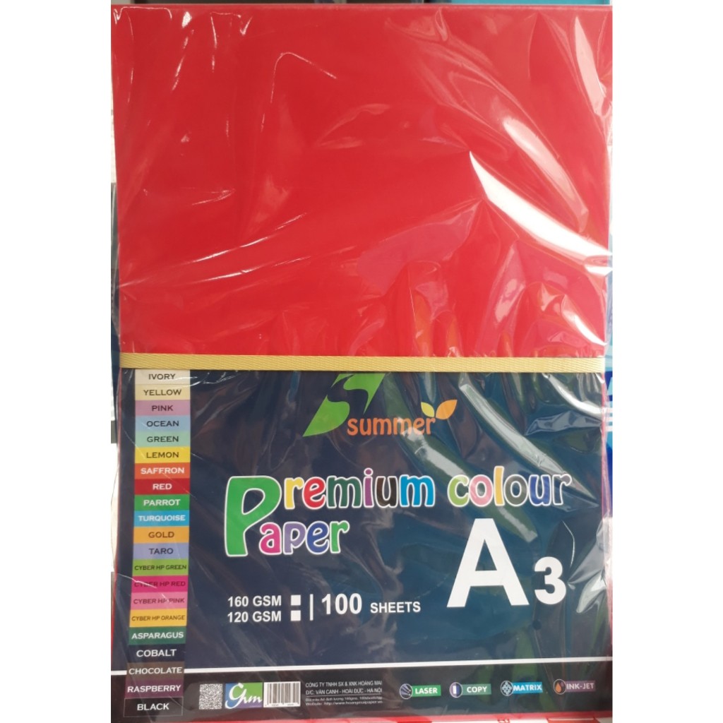 A3BMDO Paper สีแดง A3 Cover