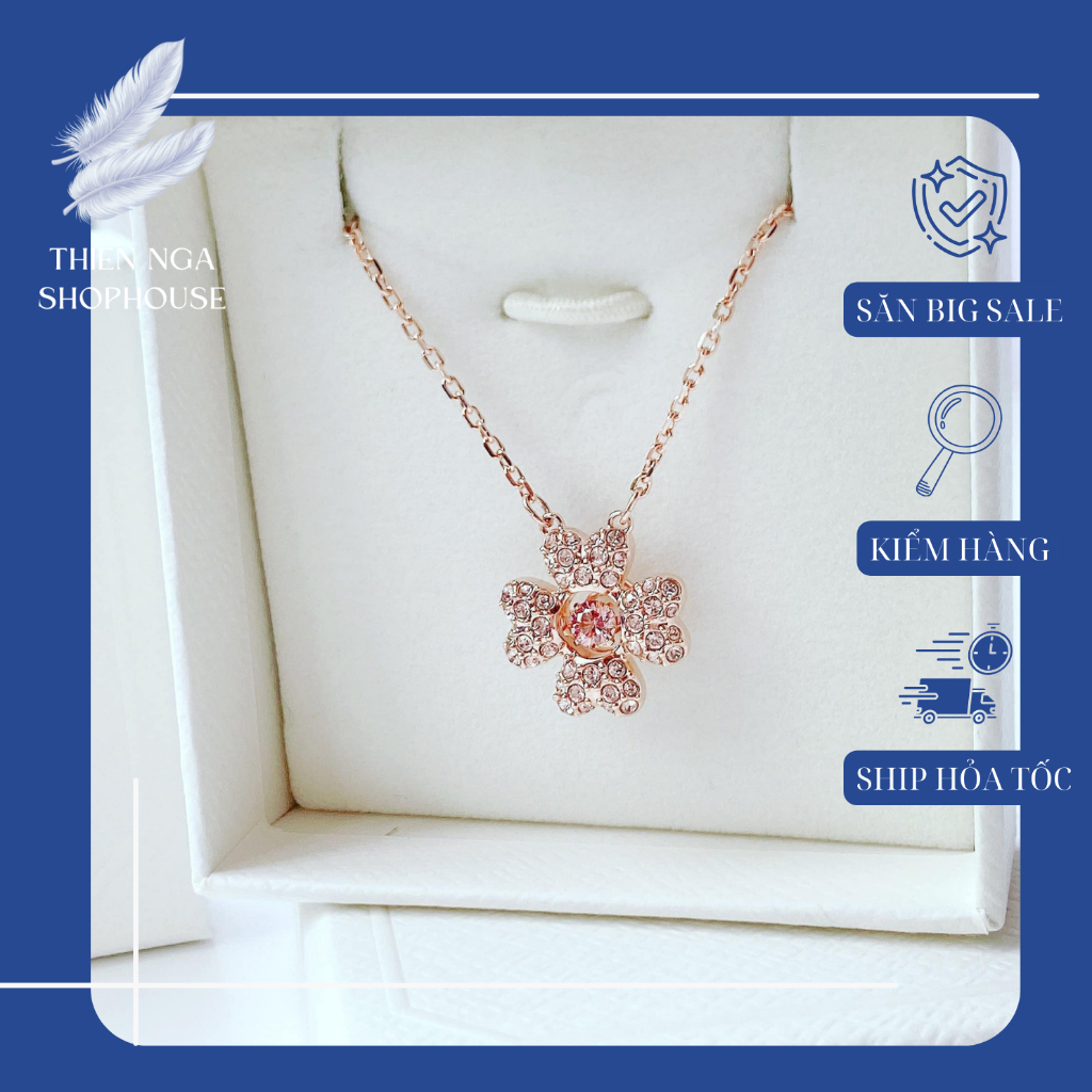 สร้อยคอ Swarovski สร้อยคอผู้หญิง Clover ใหม่ Fullbox_thien_nga_veet_nam