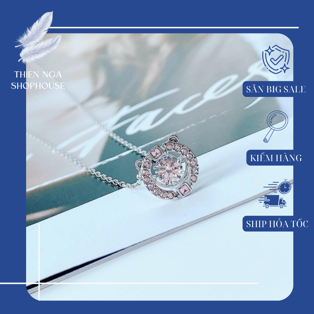 เครื่องประดับ Swarovski สร้อยคอเต้นรําทรงกลมระดับไฮเอนด์ประณีตและหรูหรา Fullbox_thien_nga_veet_nam