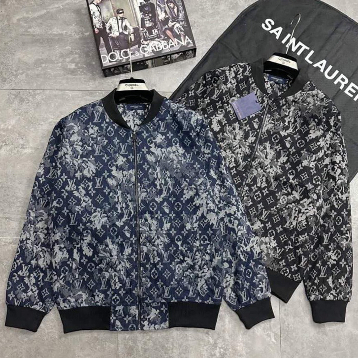 เสื้อแจ็คเก็ต ล.โวลต์ เสื้อแจ็คเก็ตบอมเบอร์รุ่นสุดฮอตสองชั้นที่อบอุ่นสําหรับฤดูใบไม้ร่วงและฤดูหนาวสไตล์สุดเท่ห์