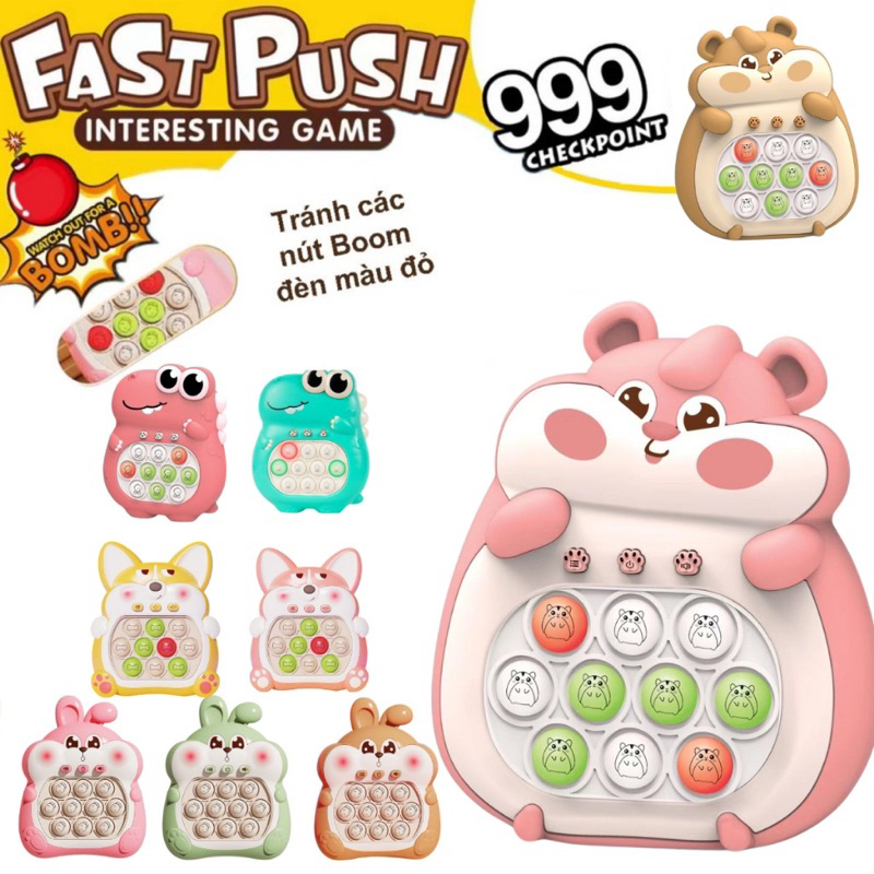 (Mall) POP IT เกมคอนโซลบรรเทาความเครียด 2023, โหมดการเล่น 6 โหมดพร้อมของเล่นแสงดนตรี