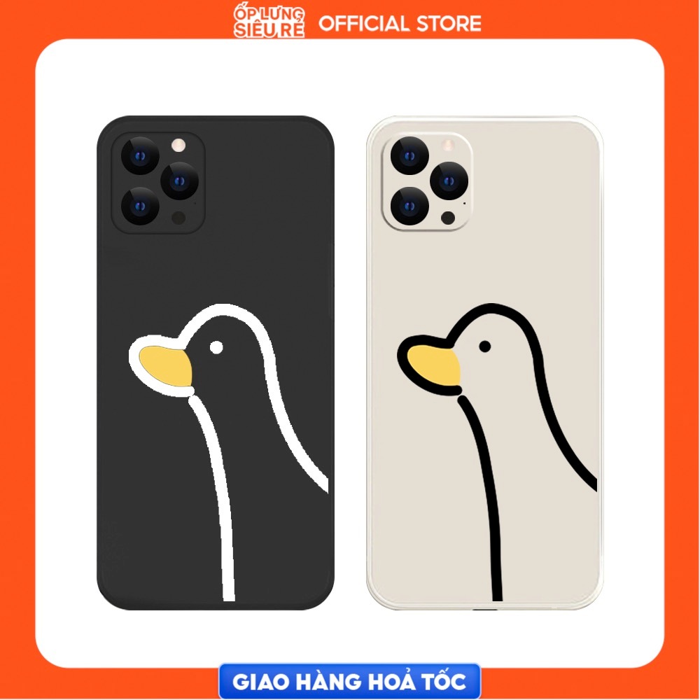 Realme C1/Realme 7i/Realme C2/....เคสขอบสี่เหลี่ยมพร้อมขอบป้องกันกล้องรูปเป็ดคอยาว 2024