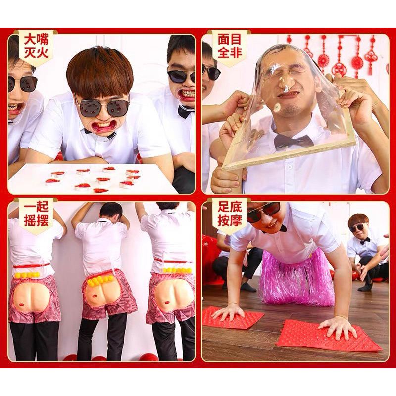 [REAL PHOTOS] เกมอุปกรณ์ประกอบฉาก Grouper สําหรับงานแต่งงาน งานแต่งงาน ปาร์ตี้ วันเกิด...