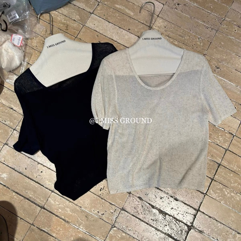 LA CHARMÉ | เสื้อ mongtoghi แขนกุดคอกลม 0765 I MISS GROUND