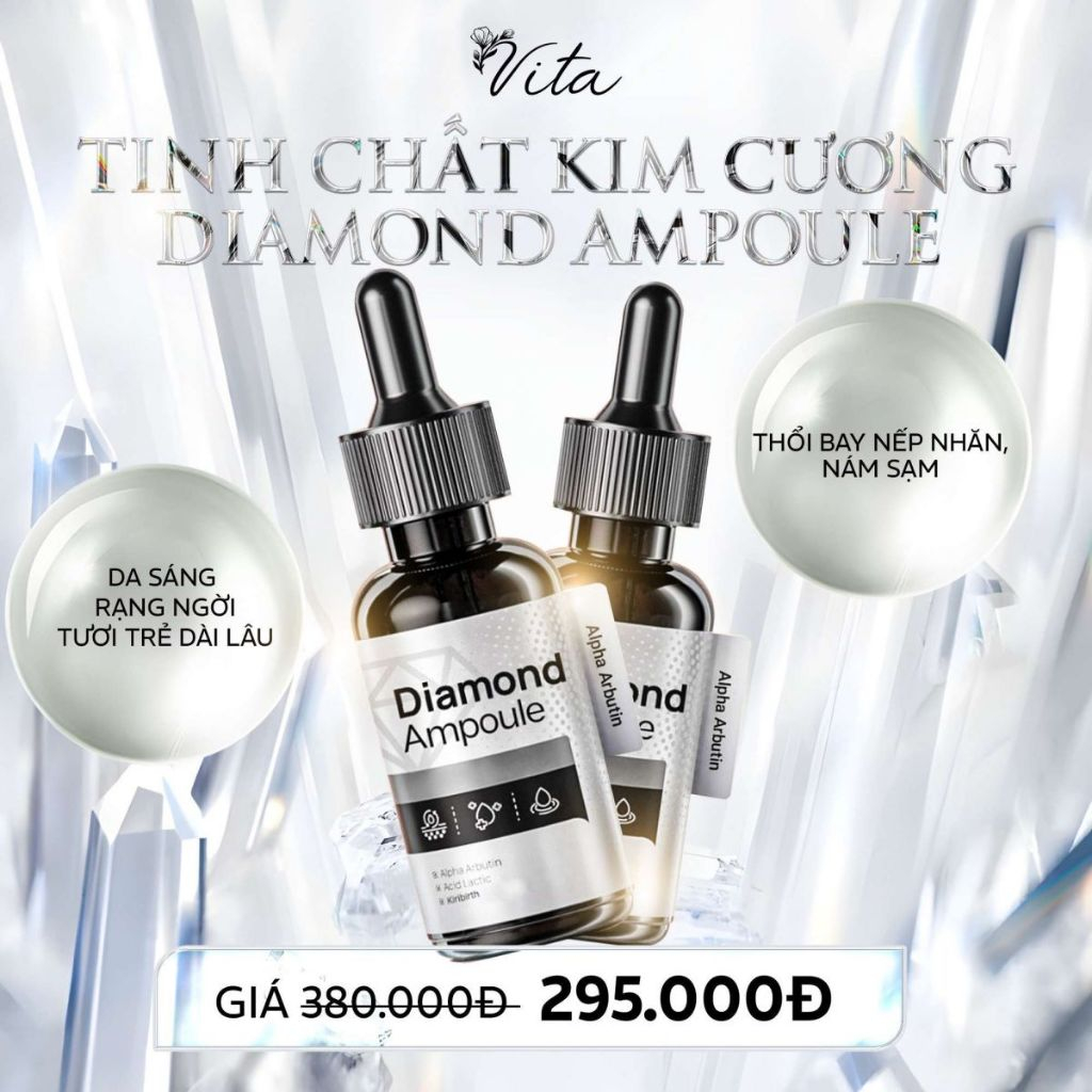 Diamond Ampoule Dr.Lacir Vita Skin Regeneration - Diamond Whitening Essence ขจัดจุดด ่ างดํา , ผิวหมองคล ้ ํา , รูขุมขนขนาดใหญ ่