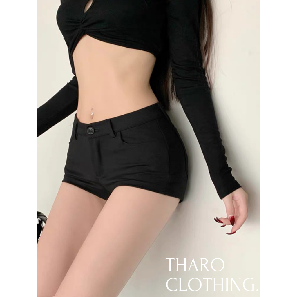 Umi Super Short Thigh Pants เอวต่ํา - Taro Clothing [QUAN0044]