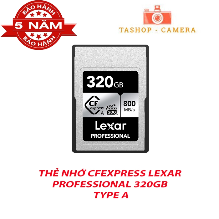 Lexar การ์ดหน่วยความจํา 320GB 800mb/s Professional CFexpress Type A