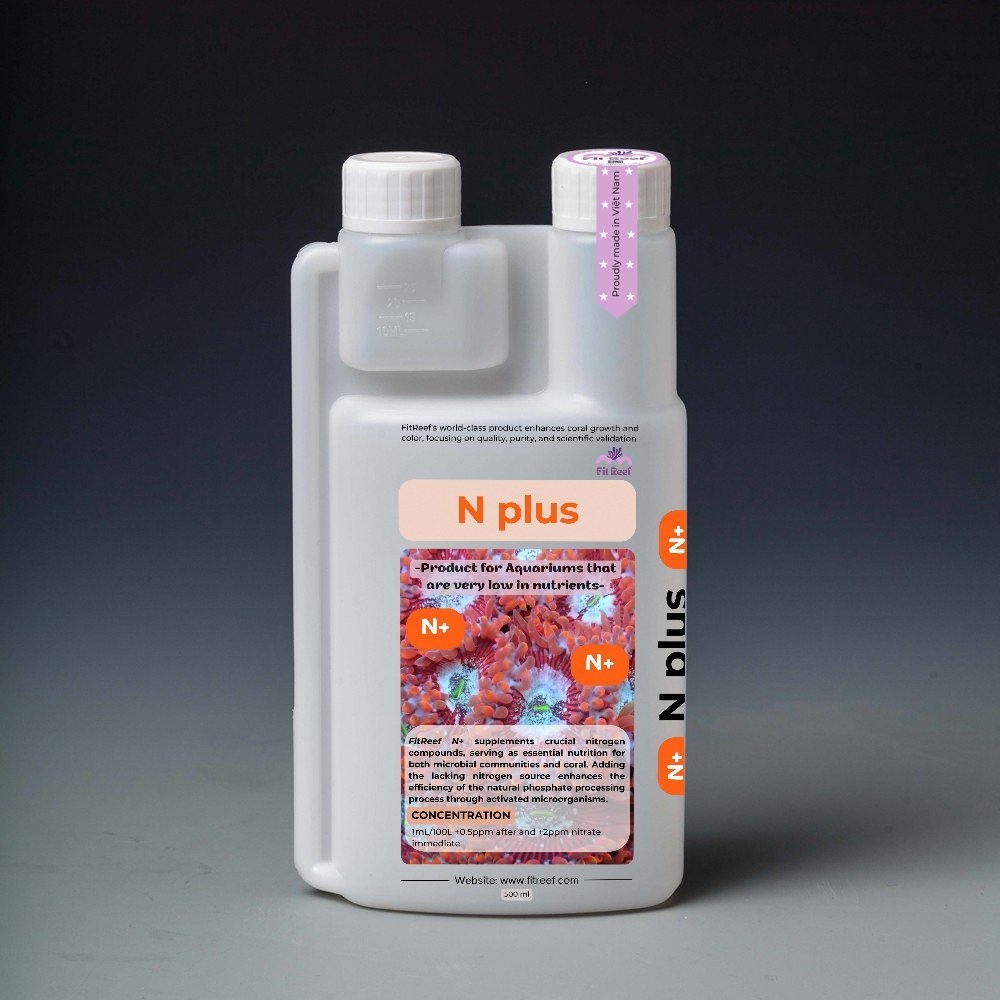 FitReef NO3 up Nitrate Nplus อาหารเสริม - น้ํายาเพิ่ม NO3 up - อาหารเสริมที่จําเป็น ไนเตรตสําหรับระบ