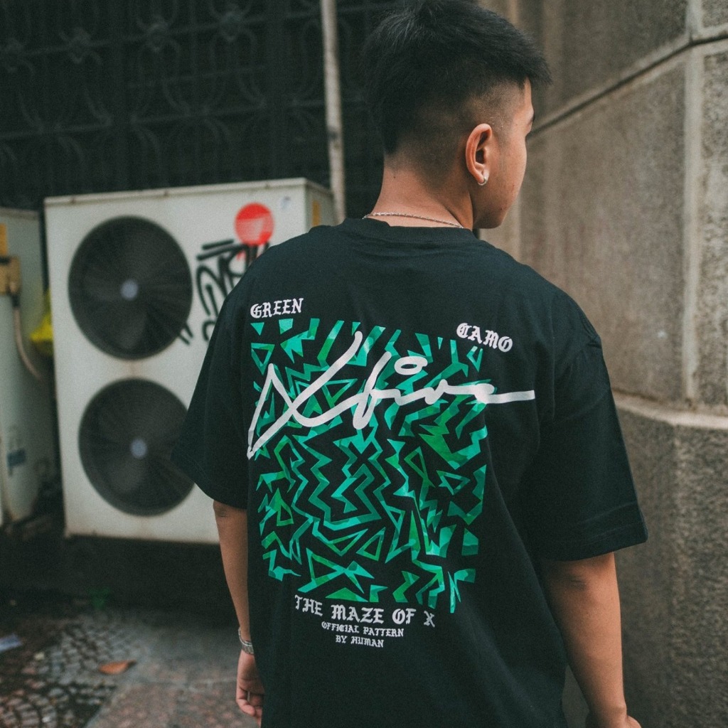 Xfire TMUX GREEN CAMO TSHIRT สีดํา