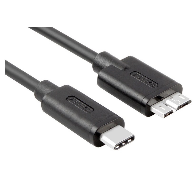 ของแท้ Unitek Y-C475BK 10Gbit/s USB 3.0 Micro B Int USB 3.1 Type C ถึง USB 3.0 Micro B Int Cable ยาว