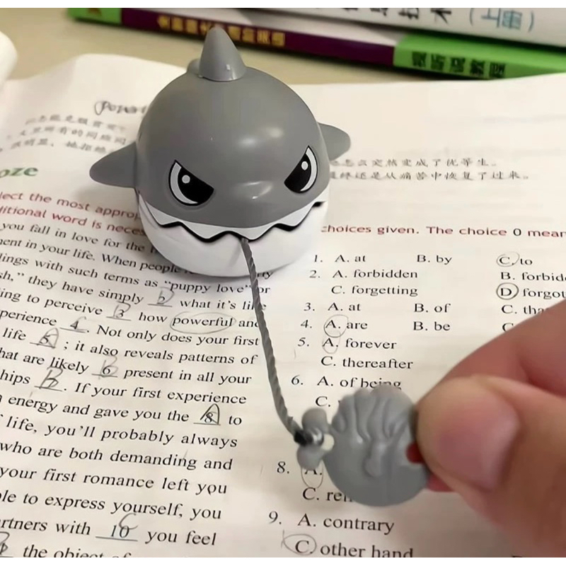 CUTE CUTE AND ADORABLE SHARK PULL KEYCHAIN