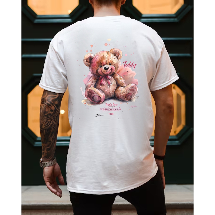 เสื้อยืด KT TEDDY BEAR สําหรับผู้ชาย