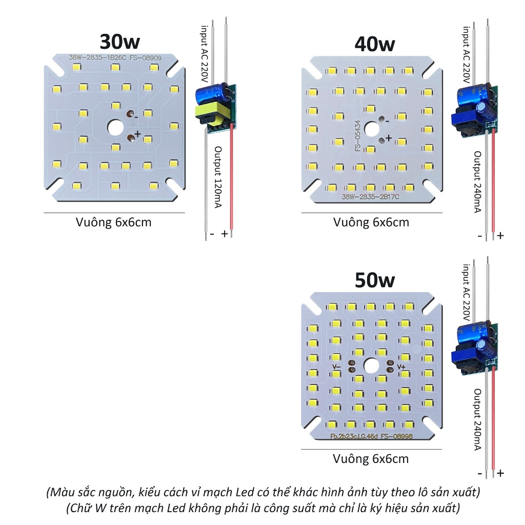 10 แผลพุพองไฟ Led 220v 50w 40w 30w เปลี ่ ยนหลอดไฟตาวงจร Led ชิป Posson MLC-30-50x ไดรเวอร ์ Power