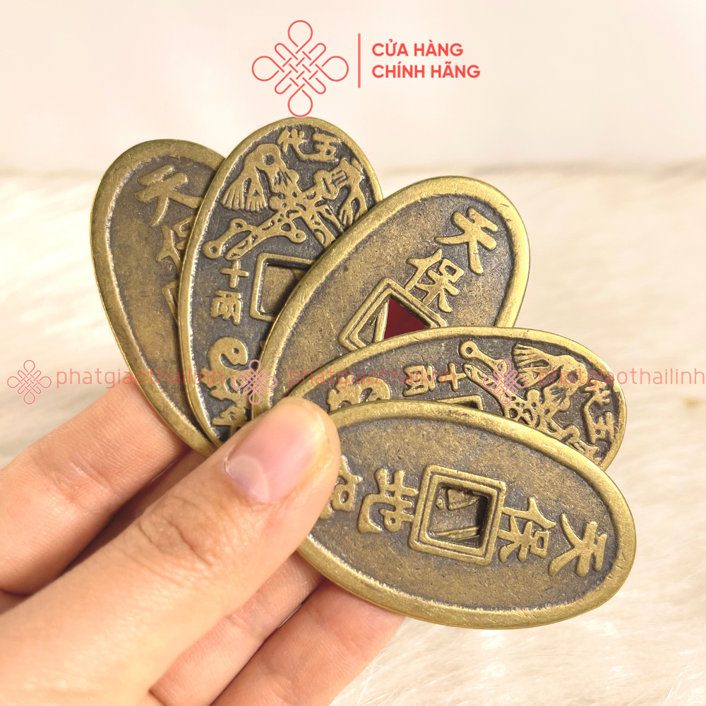 เหรียญ Tran Trach Chi Bao Bronze Oval/Round - ร้านพุทธ Linh ไทย