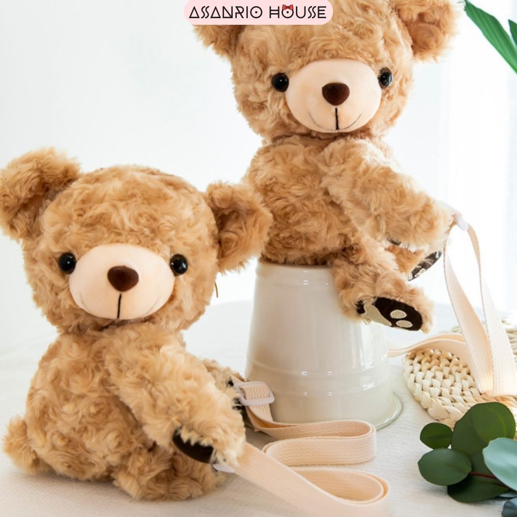 Cross Teddy Bear Bag - กระเป ๋ าตุ ๊ กตาหมีน ่ ารัก ASANRIO HOUSE
