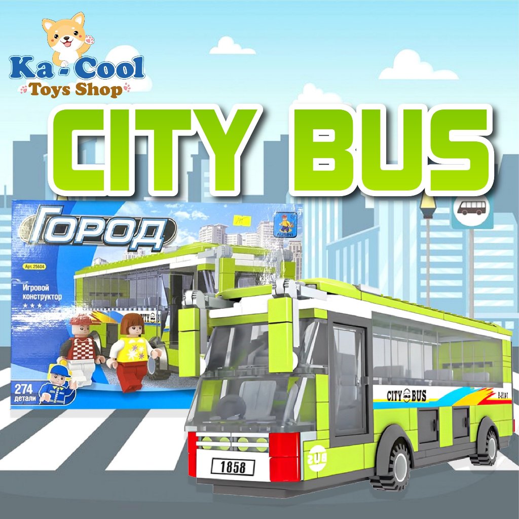 ชุดประกอบ Modern City Ausini City Bus - รหัส 25604