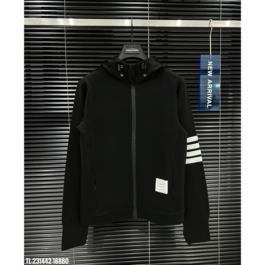 Thome Browne เสื้อแจ็คเก็ตกันแดดสําหรับผู้ชายและผู้หญิงทําจากวัสดุโพลีดูดซับเหงื่อป้องกันรังสียูวีคุ