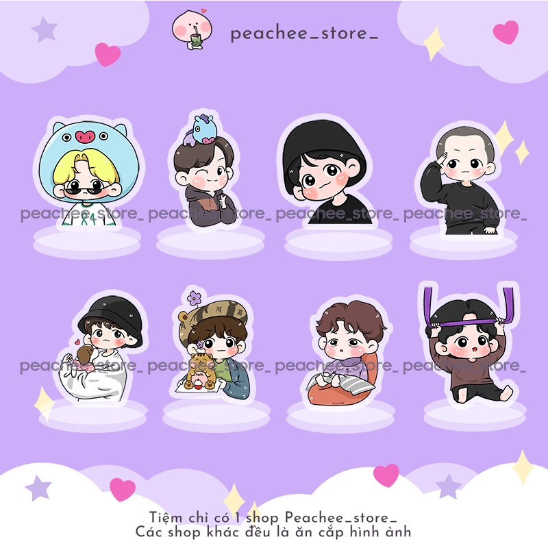 พวงกุญแจ J-hope Hobi สแตนดี้ chibi ไมก้า สแตนดี้