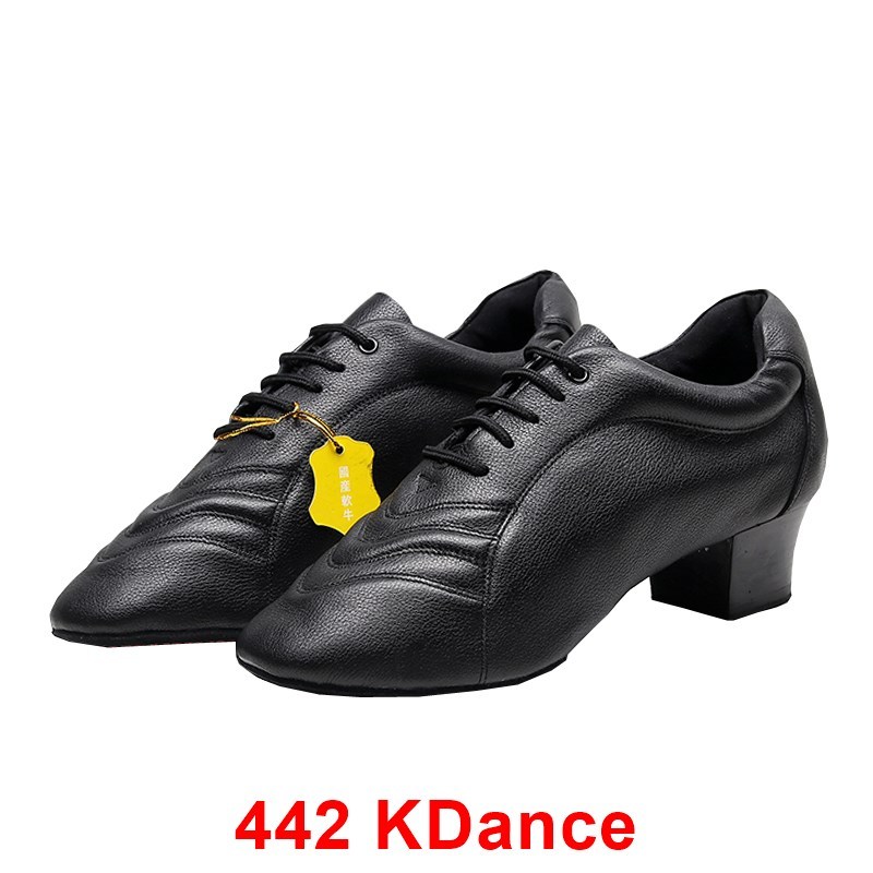 Dancesport Latin Men KDance 442 Matte Shoes (พร้อมกระเป๋ารองเท้า As Gift)