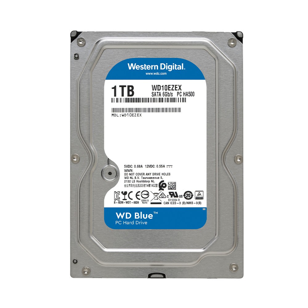 WD Blue 1TB 3.5 HDD" WD10EZEX