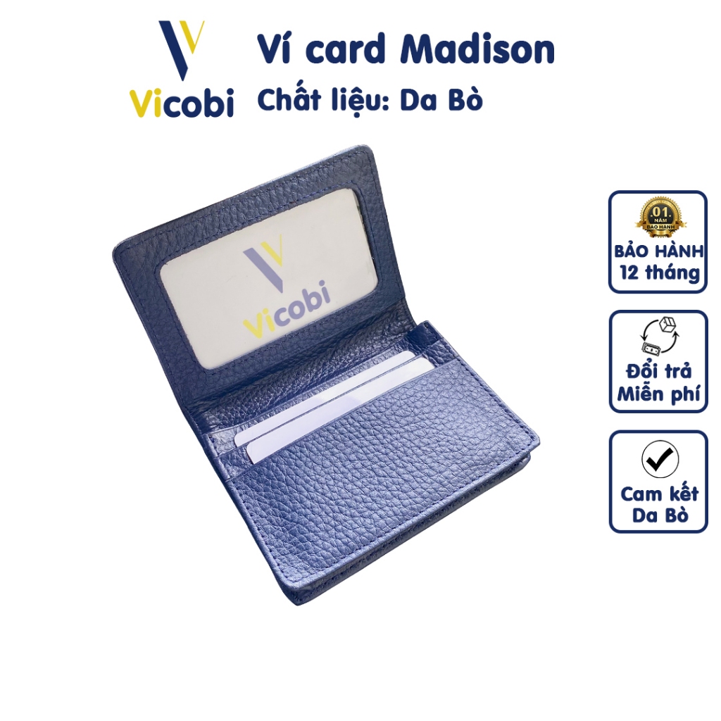 Vicobi cowhide mini card wallet, Madison M1 card holder กระเป๋าขนาดกะทัดรัด
