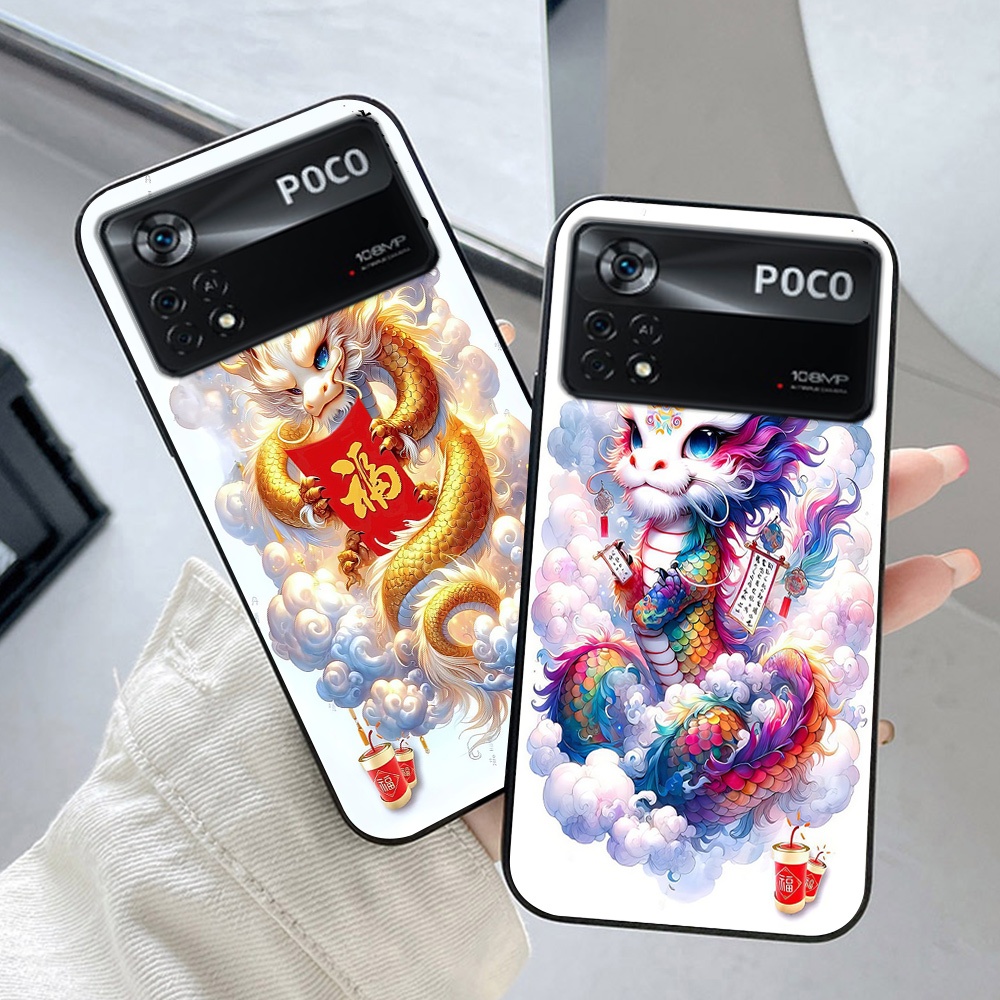 เคส Xiaomi poco x4 gt / x4 pro พร้อมพิมพ์ลายมังกรเด็กน่ารัก