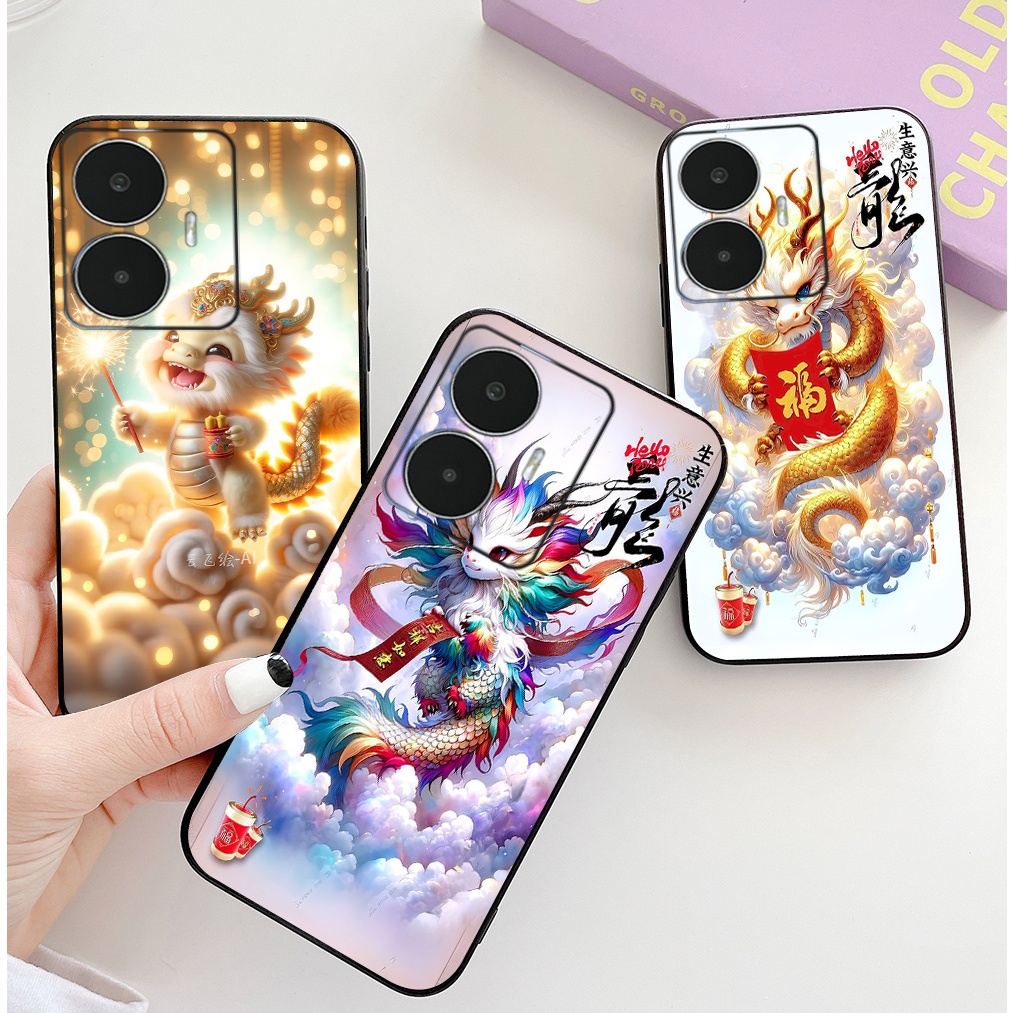 เคส Realme c55 / realme 11 pro plus / realme 10 4g / 10 pro plus พร้อมพิมพ์ลายมังกรเด็กน่ารัก