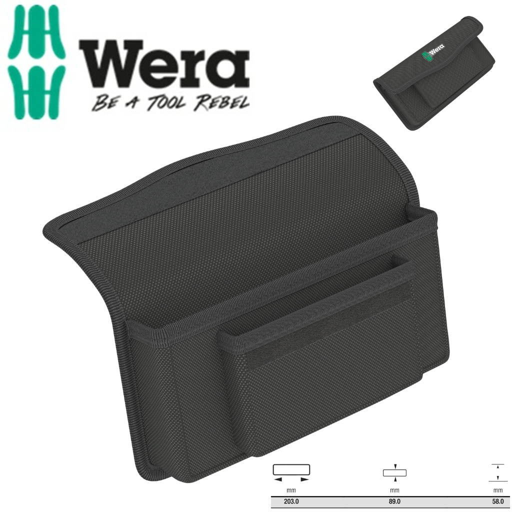 กระเป๋าผ้าแคนวาสเปล่า Wera 05136483001 อุปกรณ์เสริม 9432 Tool-Check Plus Universal เปล่า ขนาด 203mm 