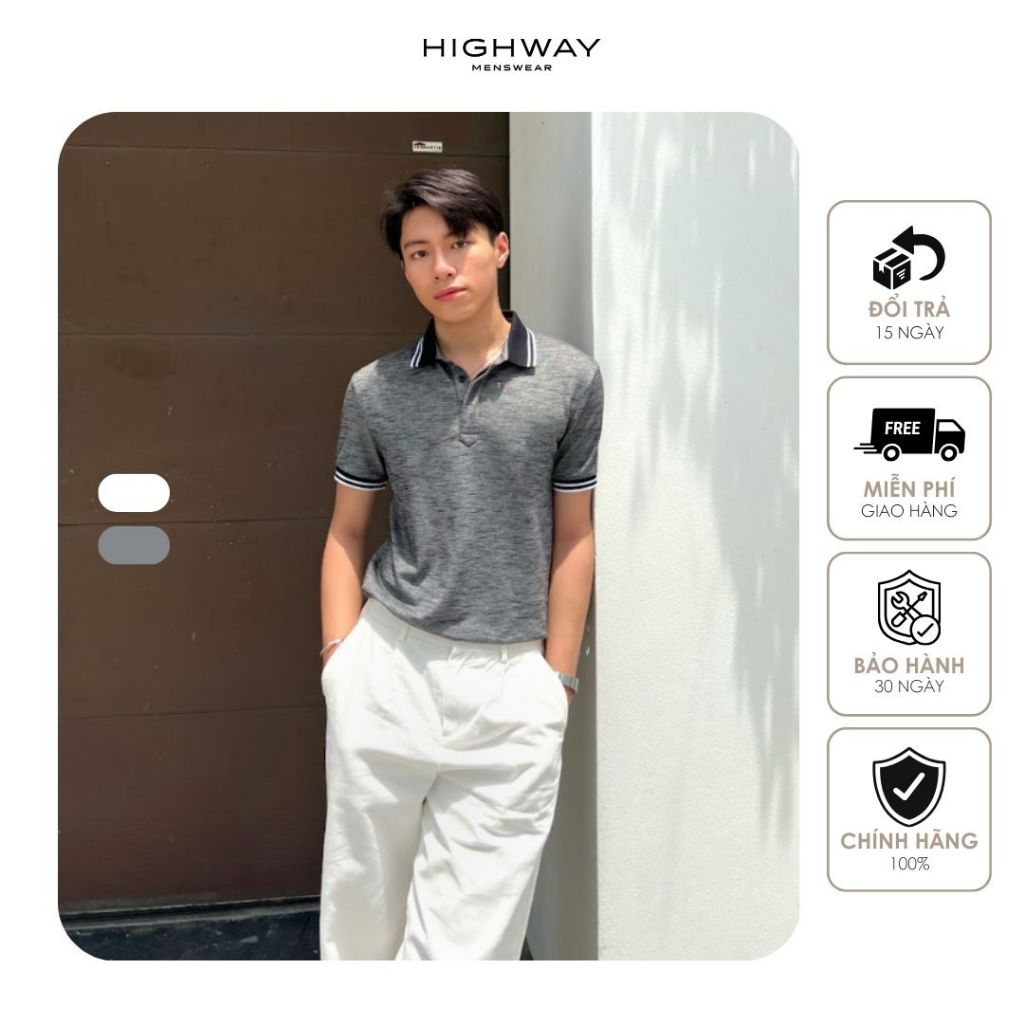 Men HIGHWAY MENSWEAR เสื้อโปโลผู้ชาย Kenzie