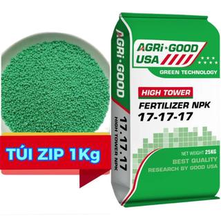 Phân bón NPK DƯỠNG THÂN LÁ CÀNH 17.17.17 NHẬP KHẨU - Túi Zip 1Kg