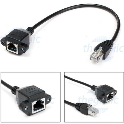 RJ45 Male To RJ45 Female Cable 30cm Long TechZone Viet