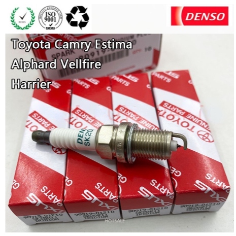 ชุดหัวเทียน DENSO IRIDIUM A SK20R11 Camry ALTIS VIOS Yaris ยาวและสั้นสําหรับรถยนต์ 4 ชิ้น