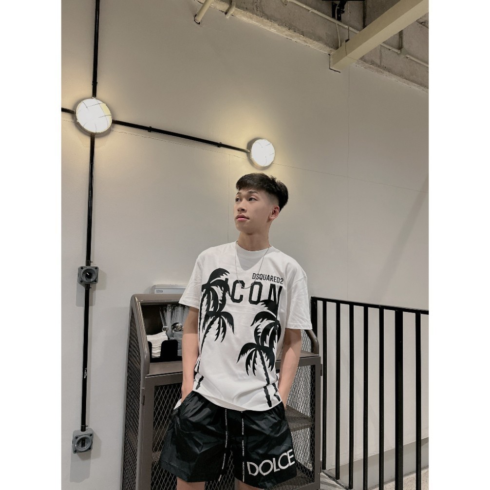 เสื้อยืดชาย Dsq พิมพ์ลายความร้อนคุณภาพสูง ผ้าคอตตอนยืด 4 ทาง เหมาะสําหรับผู้ชายและผู้หญิง COCONUT TR