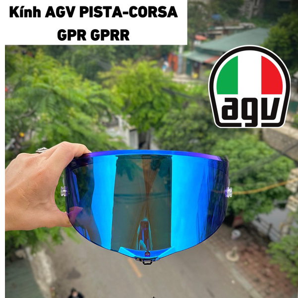 Agv REVO Blue RAINBOW แว ่ นตาติดหมวก AGV PISTA คุณภาพสูง
