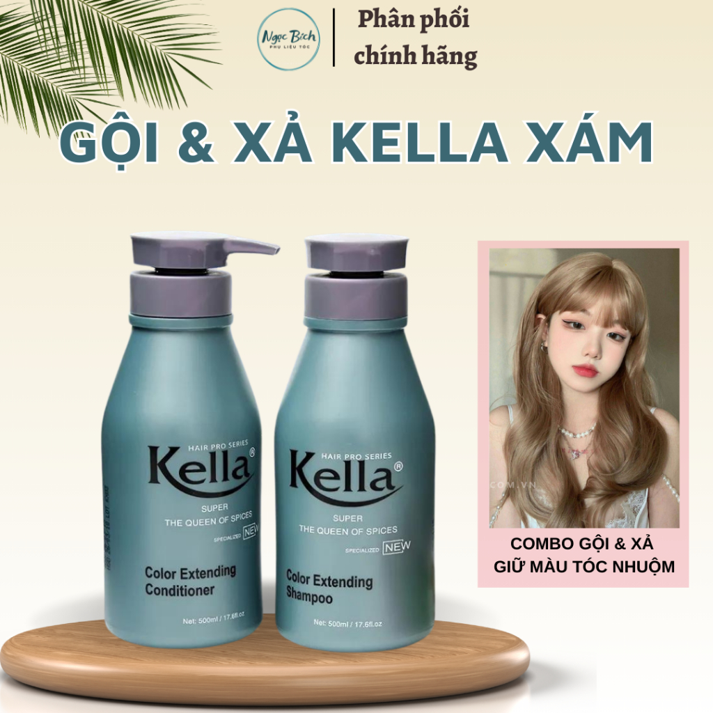 Kella Grey Hair Color Retention Shampoo 500มล