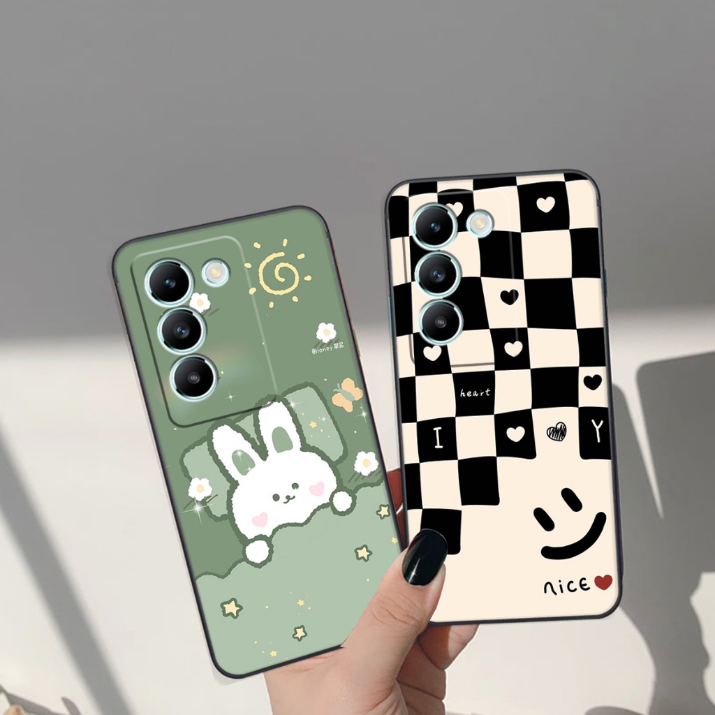 เคส Vivo Y100 5G พิมพ์ลาย Brown - Pink Bear, Be@rick Bear คือ CUTE และ CUTE สุดๆ