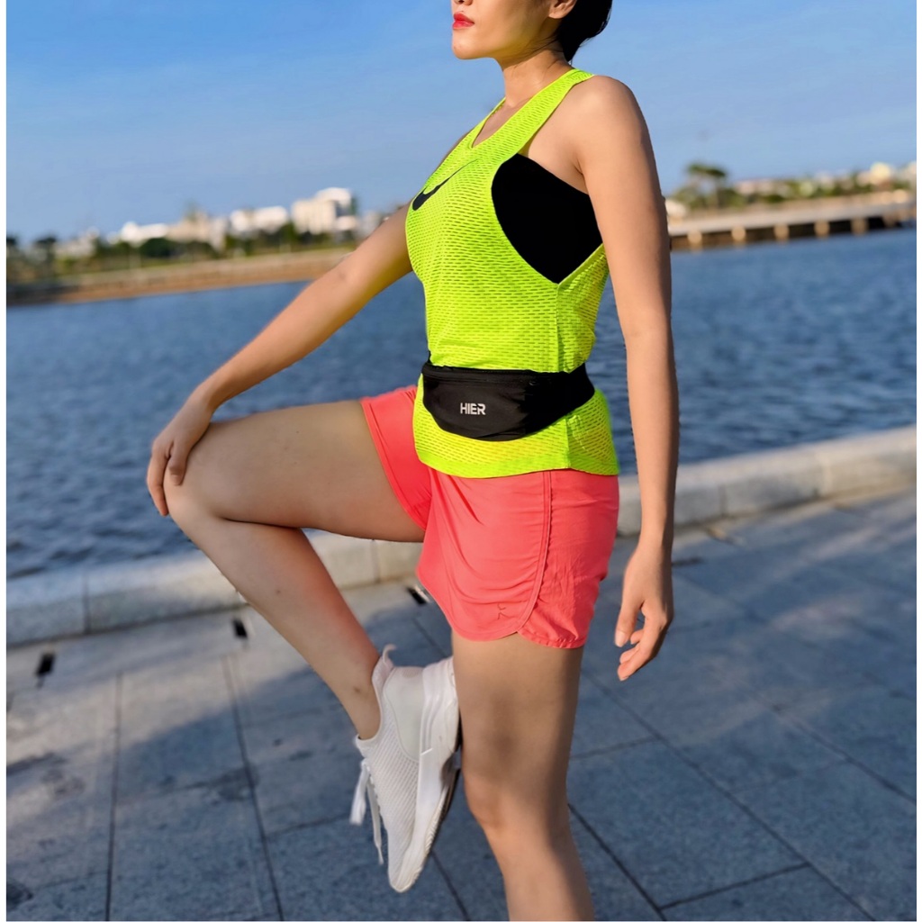 Hier SLIM BELT BAG กระเป๋าวิ่งออกกําลังกายกีฬาผู้หญิงของแท้