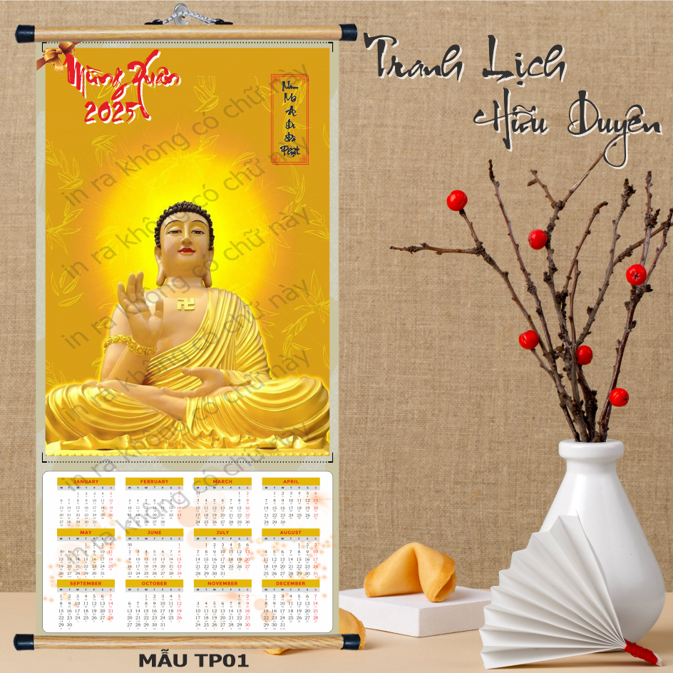 2025 BUDDHISM WALL CALENDAR