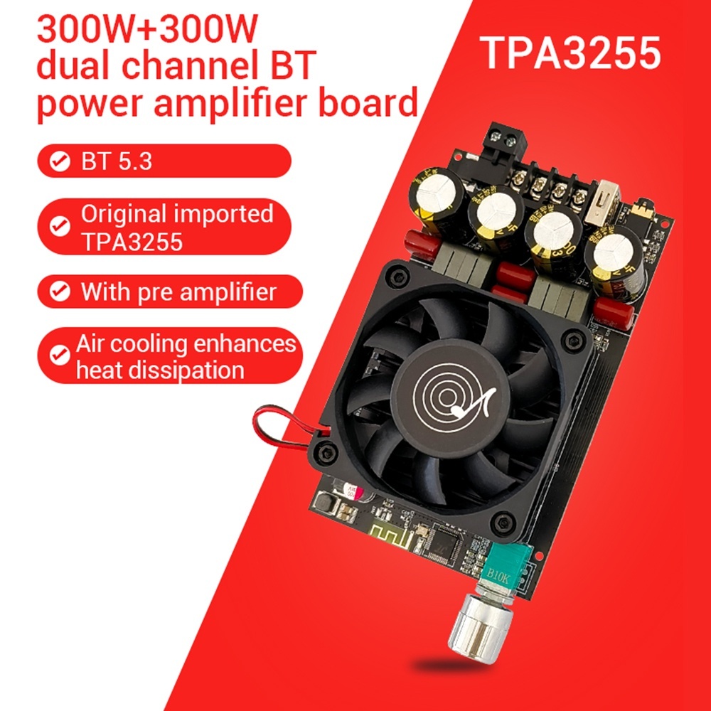 วงจรขยายเสียงบลูทูธ ZK-3002B 2.0 300W +300W