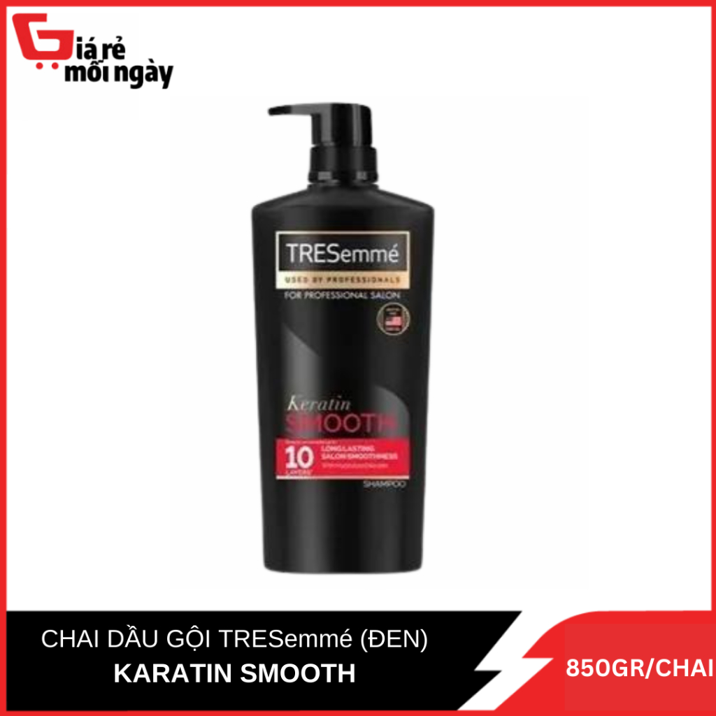 Tresemme KERATIN SMOOTH Black Shampoo 850GR / ขวด