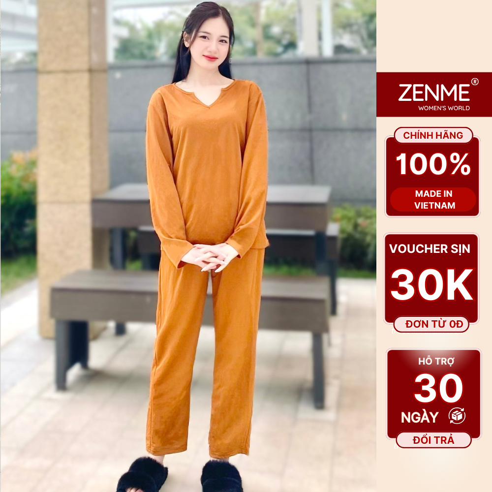 ชุดนอนคอปกหลวมทําจากผ้าฝ้ายสุดเท่ BDX1223 โลกของผู้หญิง Zen Me