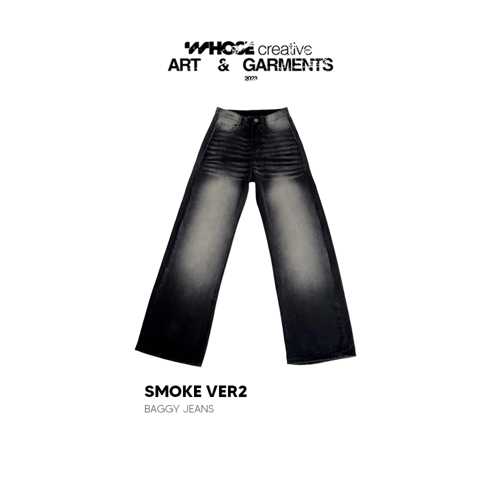 SMOKE V.2 WASH JEANS SMOKE กางเกงยีนส์ฟอกสีเทา รุ่น 2 1005