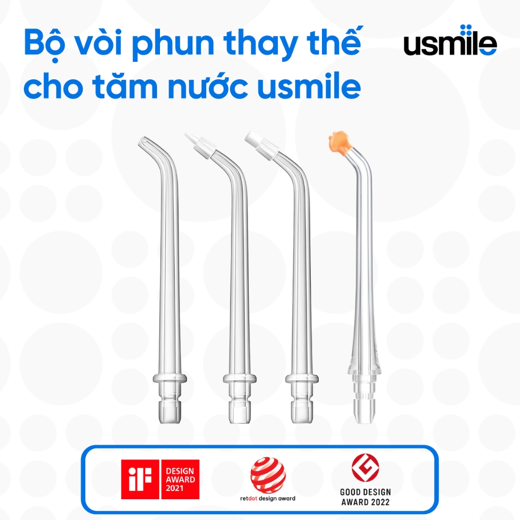 ชุดหัวฉีดเปลี่ยน 2 ชิ้นสําหรับ usmile water flosser - อุปกรณ์เสริมของแท้