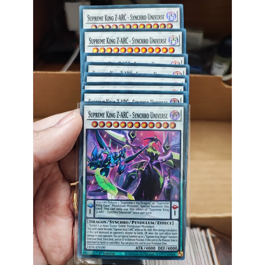 [YFS] การ์ด 1 ใบ PKM/Yugioh TCG Supreme King Z-ARC - Synchro Universe - LEDE-EN100 - รุ่นที่ 1 ที่หา