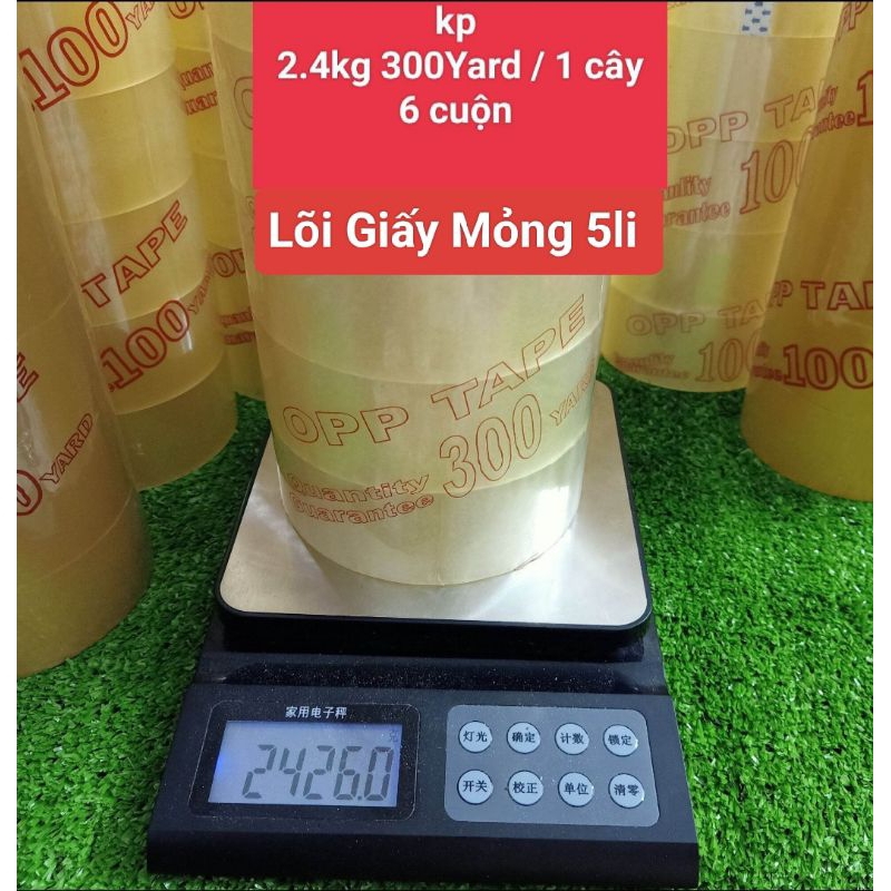 2.4กก. 6 ม้วน 1 แท่ง เทปกาว 4.8ซม. - 300Yards